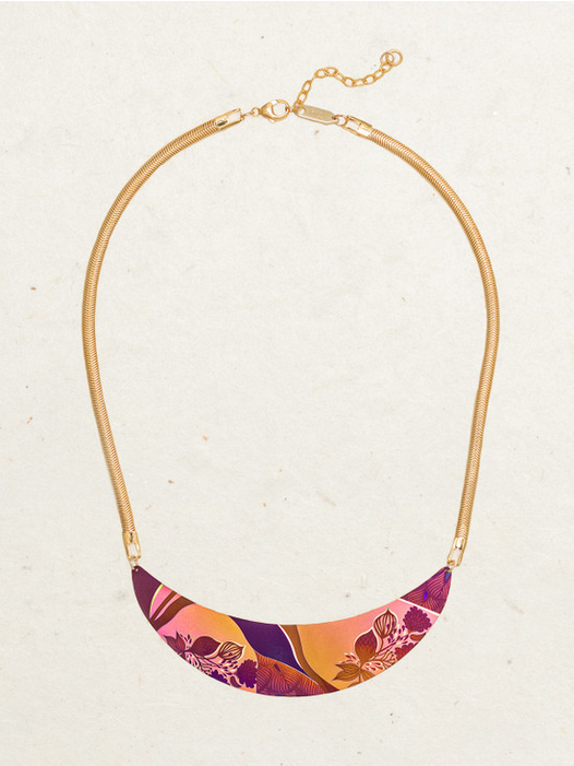 Holly Yashi Orange Purple 'Kala' Necklace