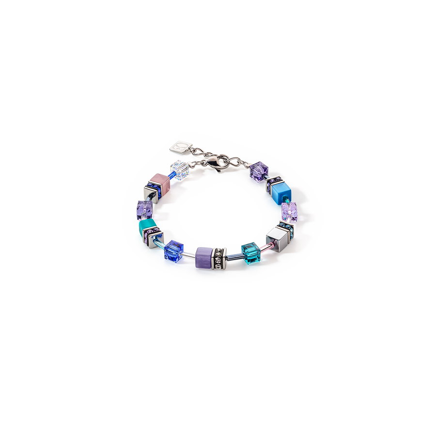 Coeur De Lion Purple Teal Geocube Bracelet