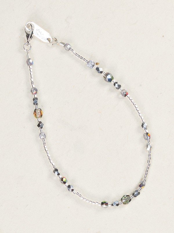 Holly Yashi Silver Sonoma Glass Bead Bracelet
