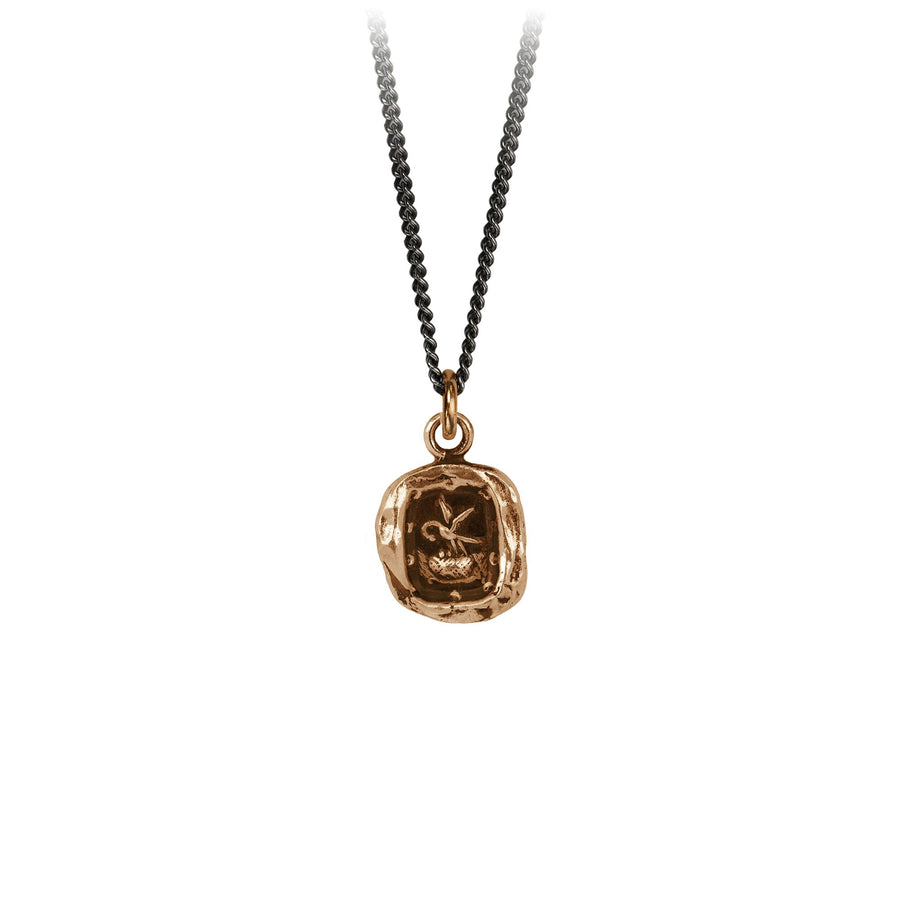 Pyrrha Bronze 'Stork' Necklace