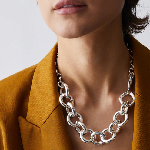 Jenny Bird Silver 'Florence' Chunky Chain Necklace