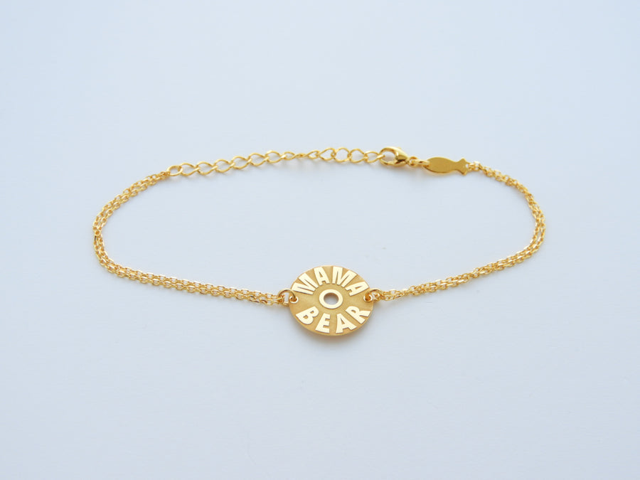 KURSHUNI Gold MAMA BEAR Bracelet