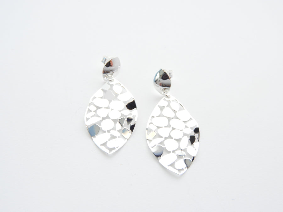 Marseille Silver Medium Mosaic Post Earrings