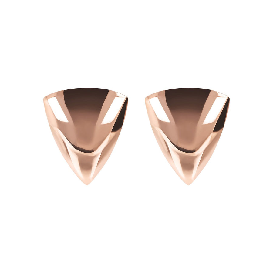 Bronzallure Golden Rose Triangle Earrings