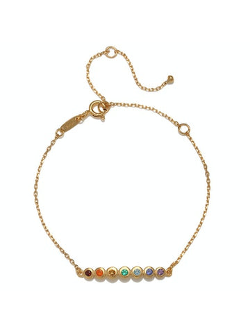 Satya Gold Multi Gem Chakra Bracelet