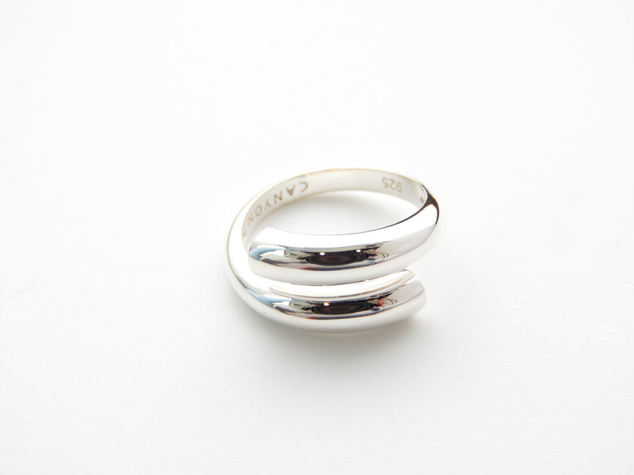 Marseille Silver Bypass Ring Sz 8.5
