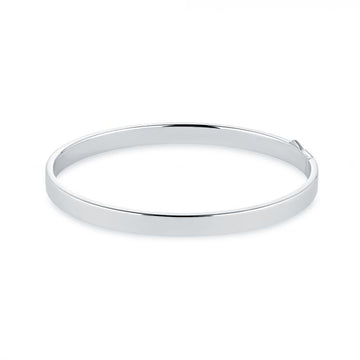 Birks Sterling Square Oval Bangle Bracelet