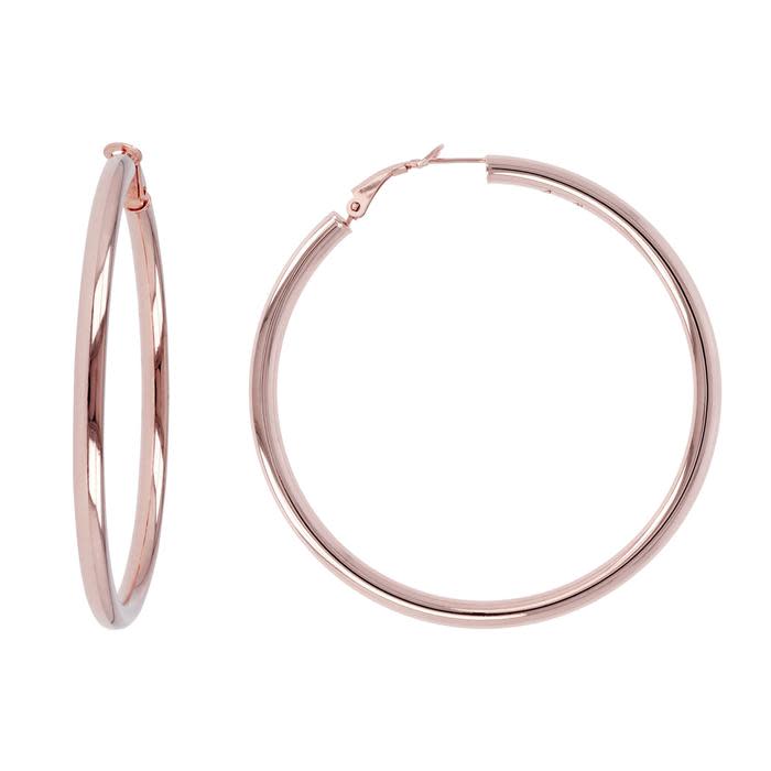 Bronzallure Large Round Hoop Earrings