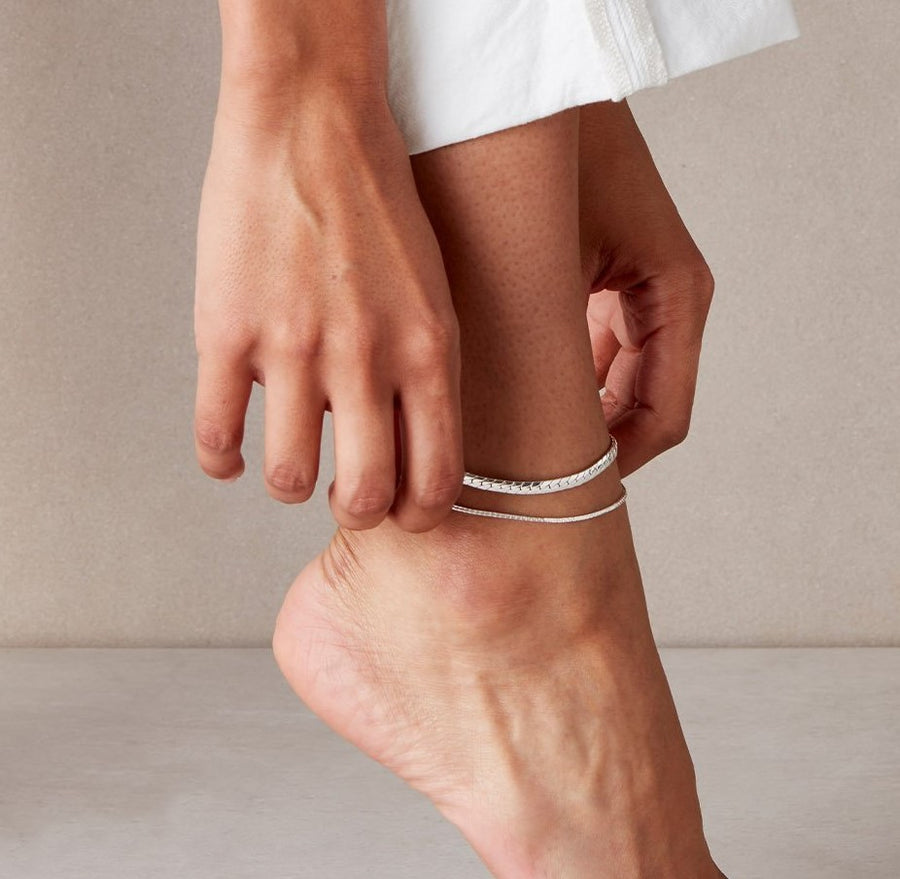 Jenny Bird Silver 'James' Anklet