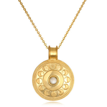 Satya Cycles of the Moon Gold Necklace