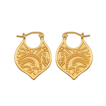 Satya Gold Paisley Eternal Devotion Hoop Earrings