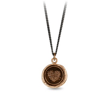 Pyrrha Bronze You Live in My Heart 18 Inch Necklace