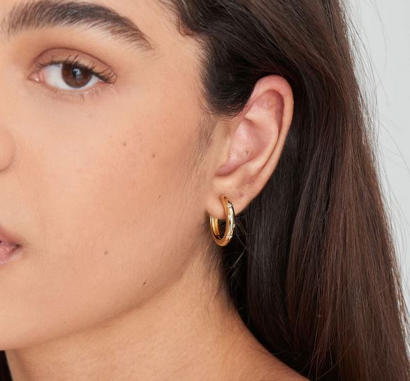 Ania Haie Gold Scattered Star Hoops
