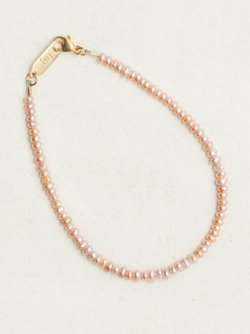 Holly Yashi Gold Phoebe Pink Pearl Bracelet