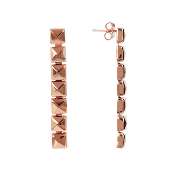 Bronzallure Pyramid Stud Earrings