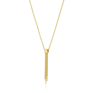 ANIA HAIE TASSEL DROP NECKLACE GOLD
