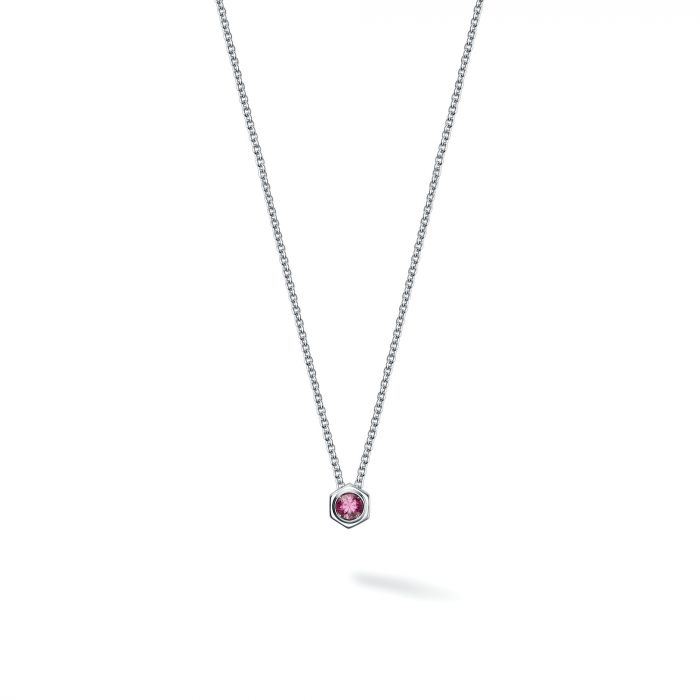 Birks Sterling Bee Chic Pink Tourmaline Necklace
