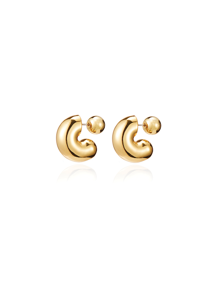Jenny Bird Gold 'Tome' Medium Hoop Earrings