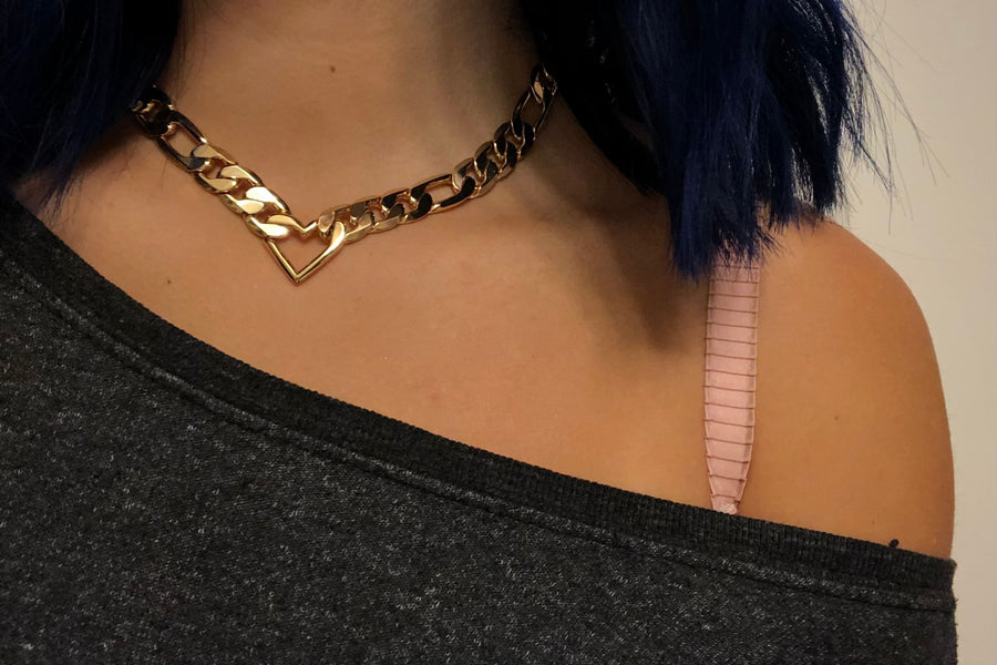 Jenny Bird Gold 'Vera' Chain Necklace