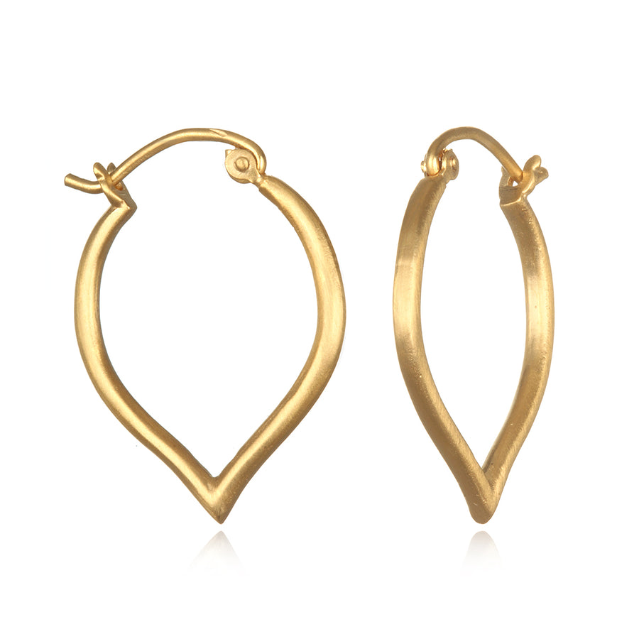 Satya Gold Pointed Hoop Earrings