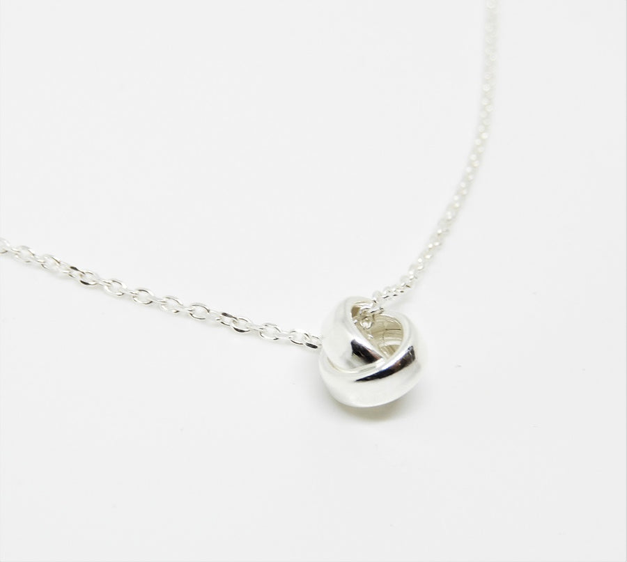 Marseille Sterling Two Linked Ring Necklace
