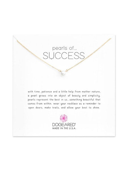 Dogeared Gold 'Pearls Of Success' Necklace