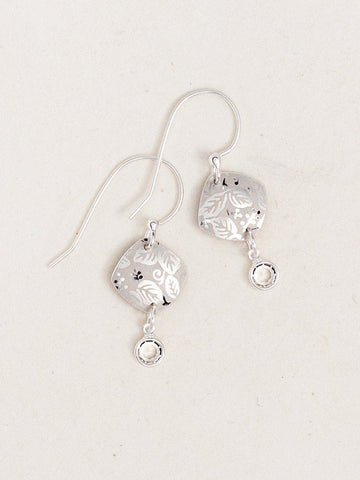 Holly Yashi Silver 'Square Leaf' Earrings