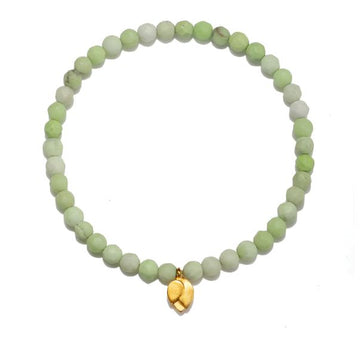 Satya Lemon Chrysoprase Lotus Petal Stretch Bracelet