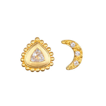 Satya Gold Topaz Celestial Brilliance Stud Set