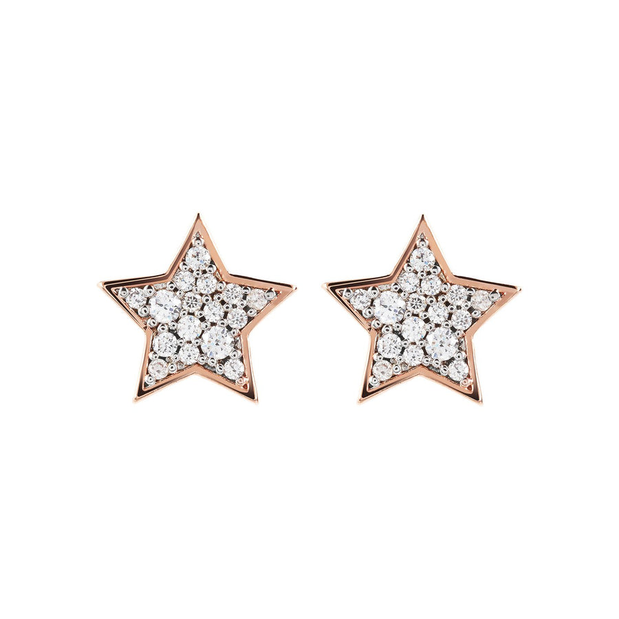 Bronzallure Pavé Star Earrings
