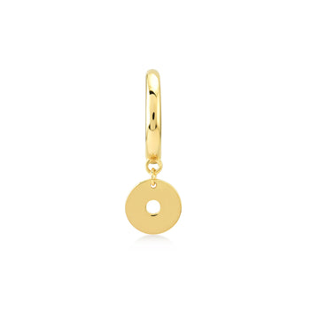 KURSHUNI Gold Mini Magic Disc Single Earring