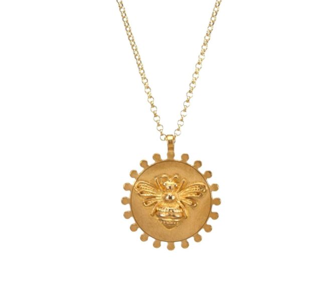 Dogeared Gold 'Queen Bee' Necklace