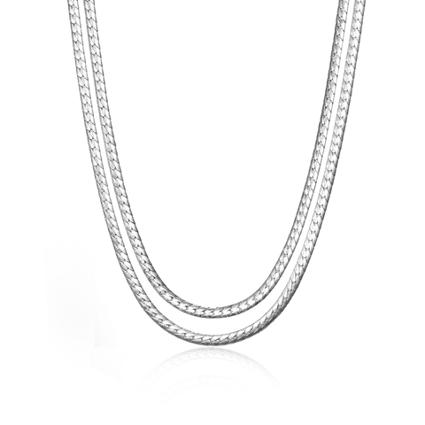 Jenny Bird Silver 'Priya' Double Strand Necklace