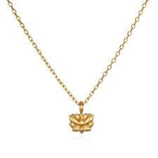 Satya Gold Lotus Pendant Necklace