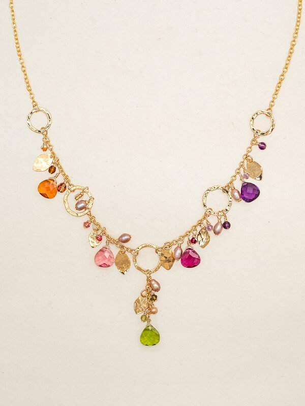 Holly Yashi Tropic Punch Fairy Garden Necklace
