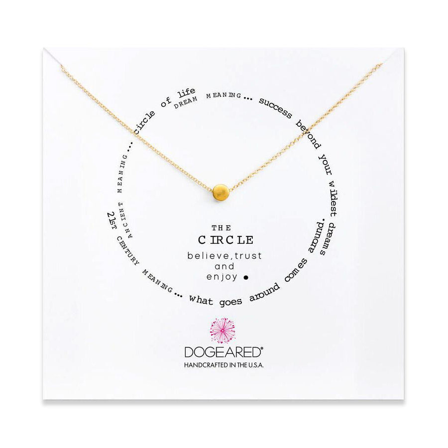 Dogeared Gold Circle Necklace