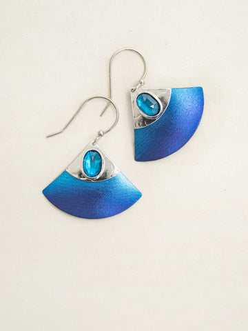 Holly Yashi Blue Monte Carlo Earrings