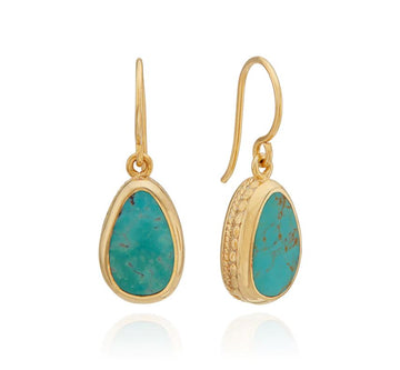 Anna Beck Asymmetric Turqouise Drop Earrings