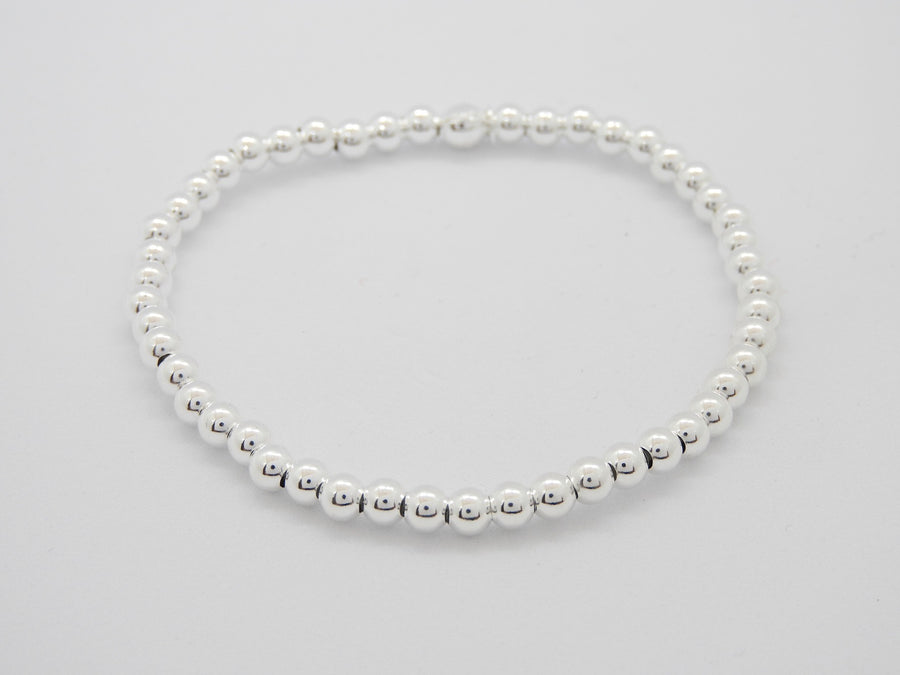 Marseille Sterling Extra Small Stretch Bead Bracelet