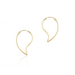 Birks 18K Yellow Gold Petale Small Hoop Earrings