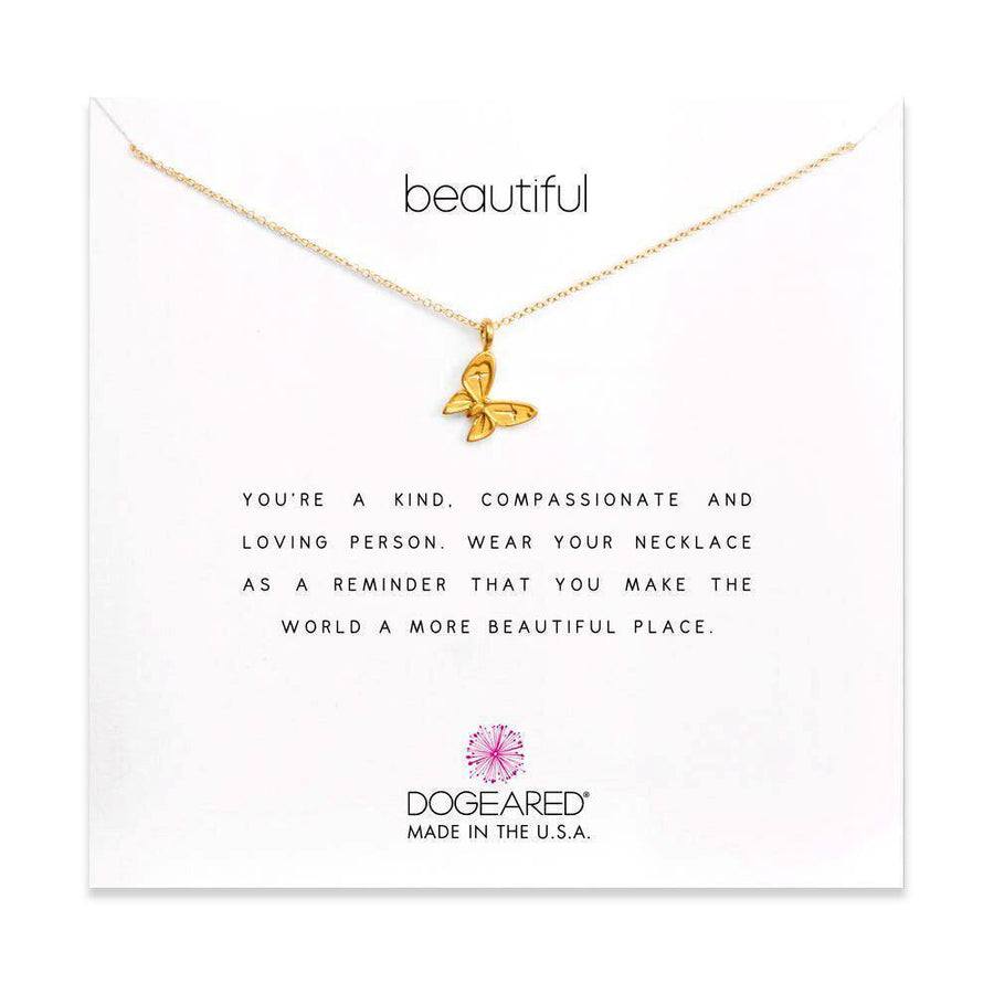 Dogeared Gold 'Beautiful Butterfly' Necklace