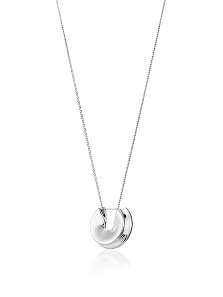 Jenny Bird Silver Hidden Heart Pendant Necklace