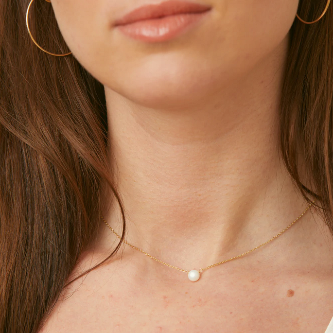 Dogeared Gold Pearls Of Happiness Dipped Necklace