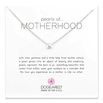 Dogeared Silver 'Pearls of Motherhood' Necklace