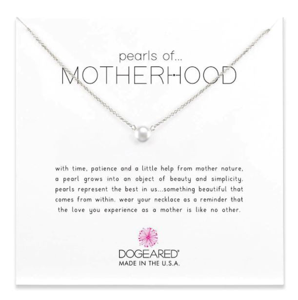 Dogeared Silver 'Pearls of Motherhood' Necklace