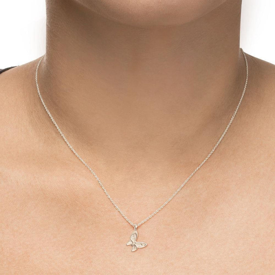 Dogeared Silver 'Beautiful Butterfly' Necklace