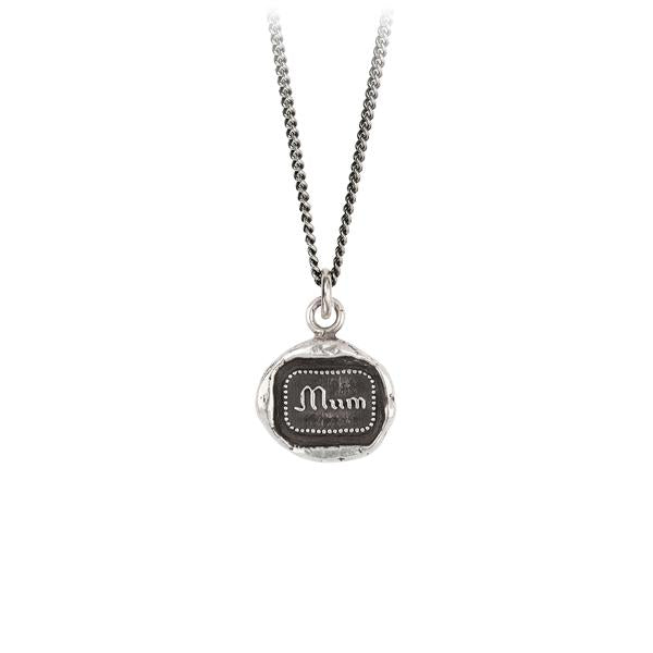Pyrrha Silver 'Mum' Necklace