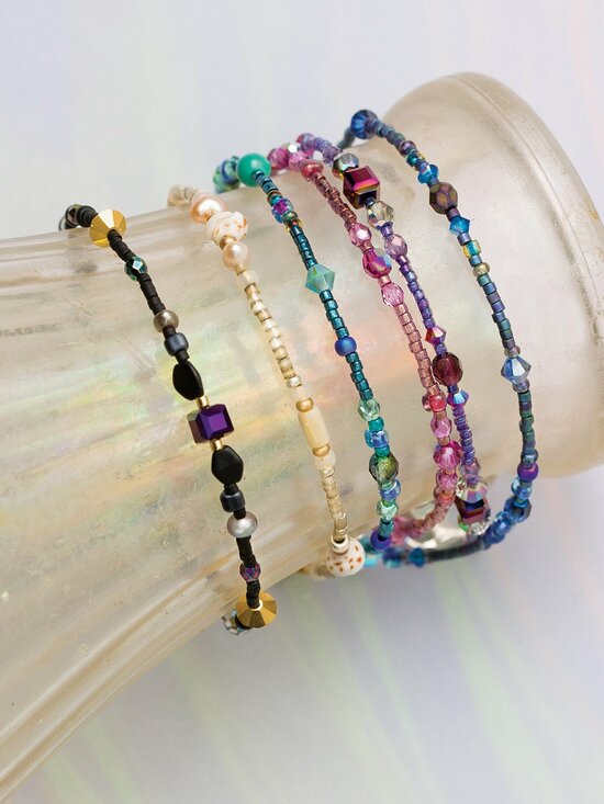 Holly Yashi Confetti Sonoma Glass Bead Bracelet