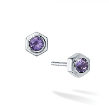 Birks Sterling Bee Chic Amethyst Studs