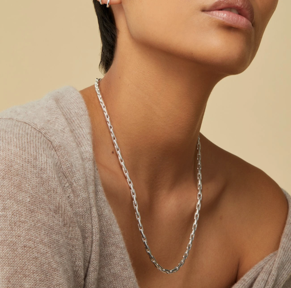 Jenny Bird Silver 'Constance' Chain Necklace